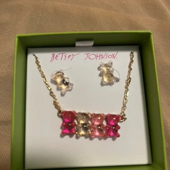 Betsey Johnson, Gummy Bear, earrings, and necklace - Picture 3 of 4
